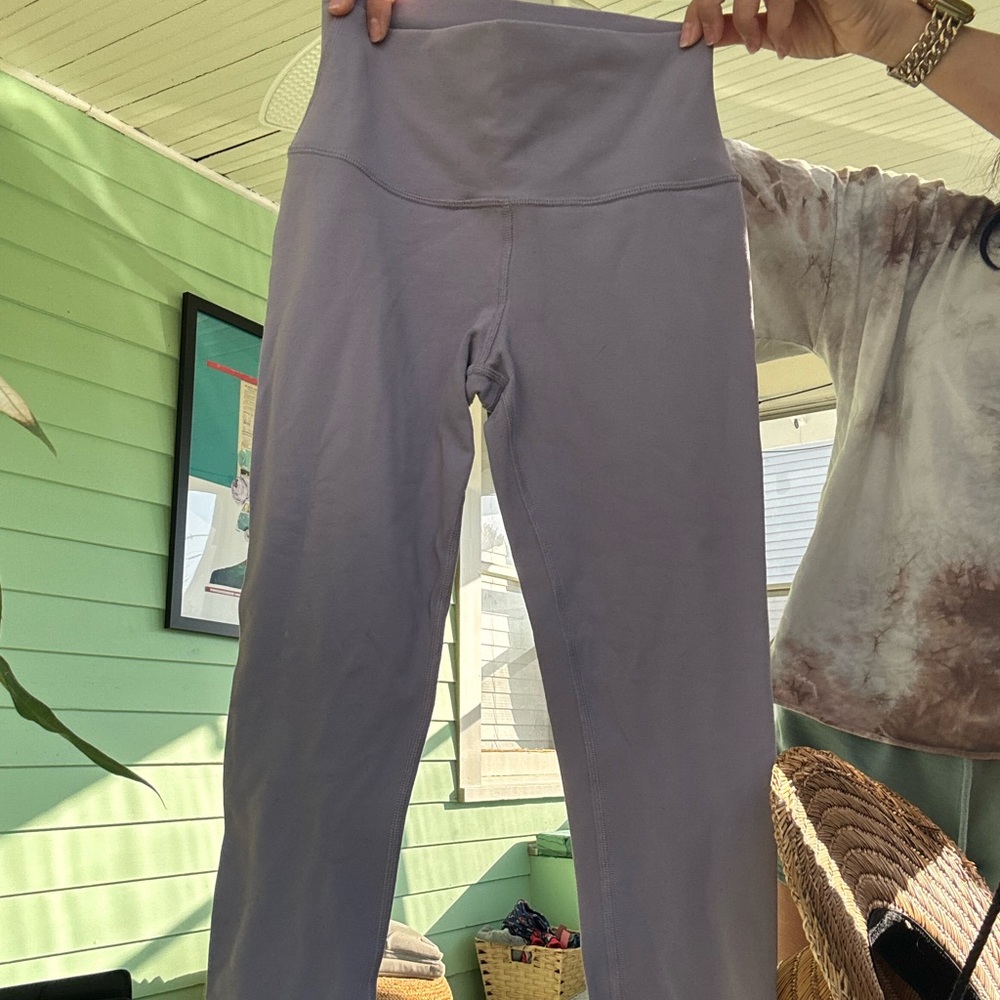 XS Lavender Alo High-Waisted Leggings